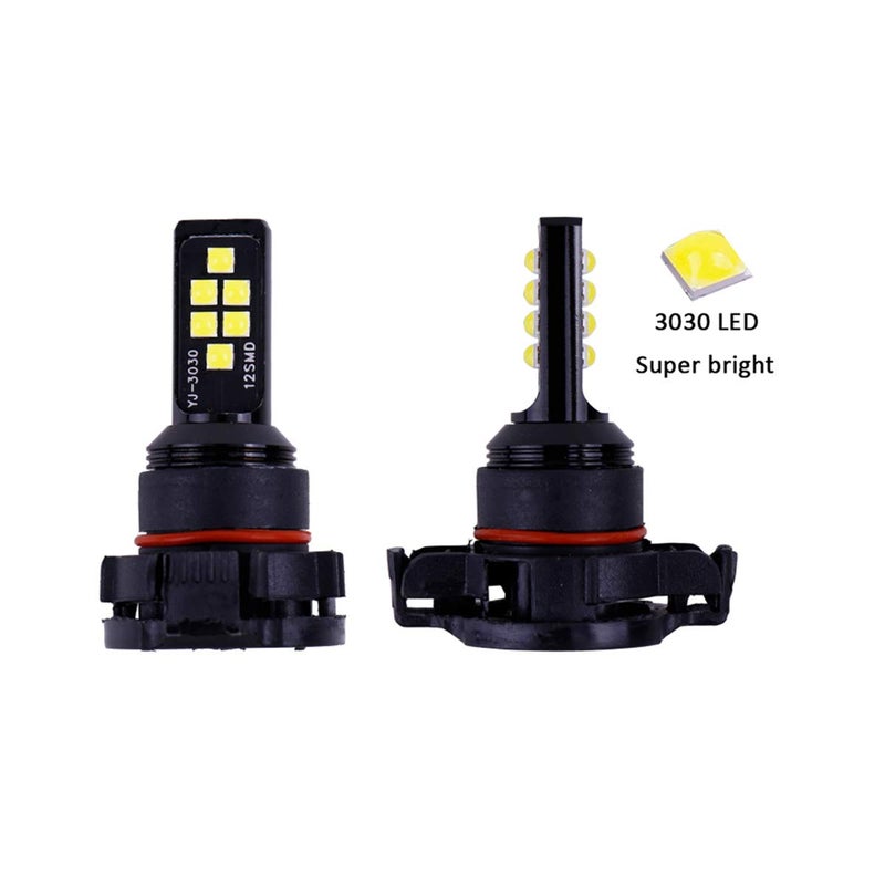 SOCAL-LED LIGHTING 2x H16 5202 LED Fog Light Bulb for Powersports Advanced 3030 SMD Bright Colorful Daytime Running DRL Lamp, Red - Image 2